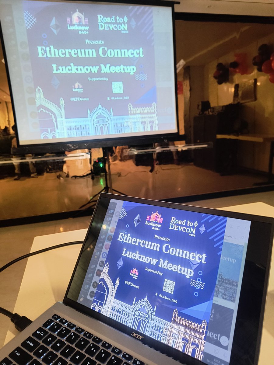 Apoorv9794's tweet image. Had an amazing time at the #EthereumConnect Lucknow Meetup! 🚀 Grateful to have met @simplykashif, who shared valuable insights on #blockchain &amp;amp; #Ethereum! 💡 Excited for the future of #Web3 and decentralized tech! 🌐🙌

#Lucknow #Crypto #Decentralization #TechCommunity