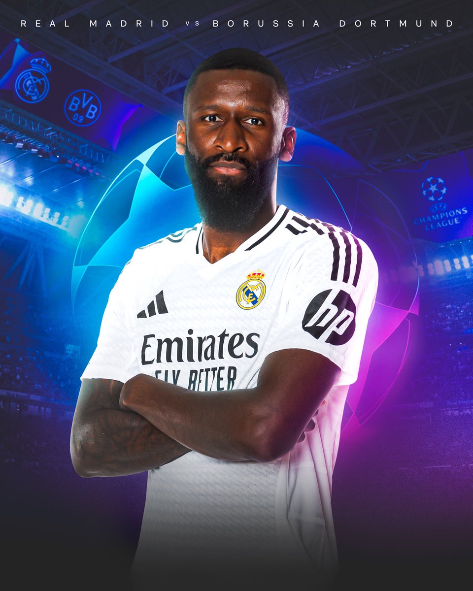 🙌 ¡DÍA DE PARTIDO! 🙌
🆚 <a href="/BVB/">Borussia Dortmund</a>
🕰️ 21:00 CEST
🏟️ Santiago Bernabéu
#️⃣ #UCL