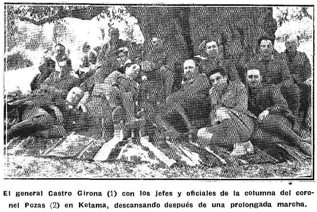 Annual_1920_21's tweet photo. #CampañaRifyYebala
octubre.1926
Operaciones (1)➡️
Controlada la cabila de Ketama, la última "rebelde" entre Gomara y el Rif, el Alto Comisario Sanjurjo llegó hasta ella a caballo, acompañado por Goded. Allí se encontraría con los notables locales y con el general Castro Girona. https://t.co/J4x88nZ6ge