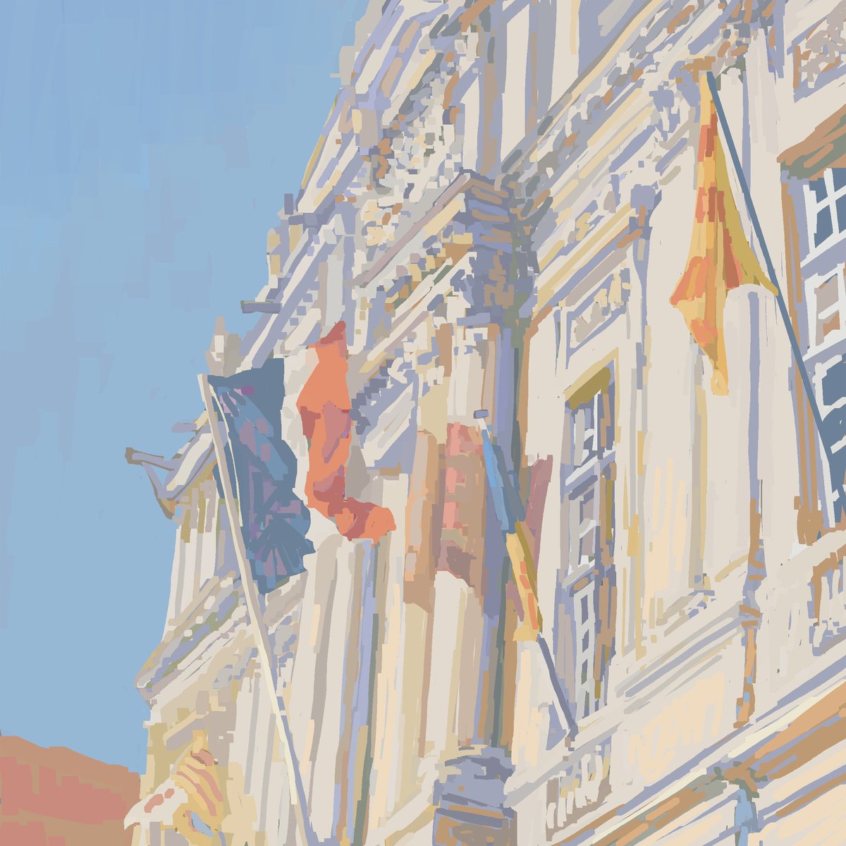 MakikoNanke's tweet photo. Facade
13/30
#practicepracticepractice #paintingpractice #highkey #warmupsketch #warmuppainting #bizdev #conceptart #art #illustration #facade #france #sunlight #monetcolors #tryanderror #makikonankeart #苦戦中だよ #モネカラー https://t.co/8KfLQEGAc0