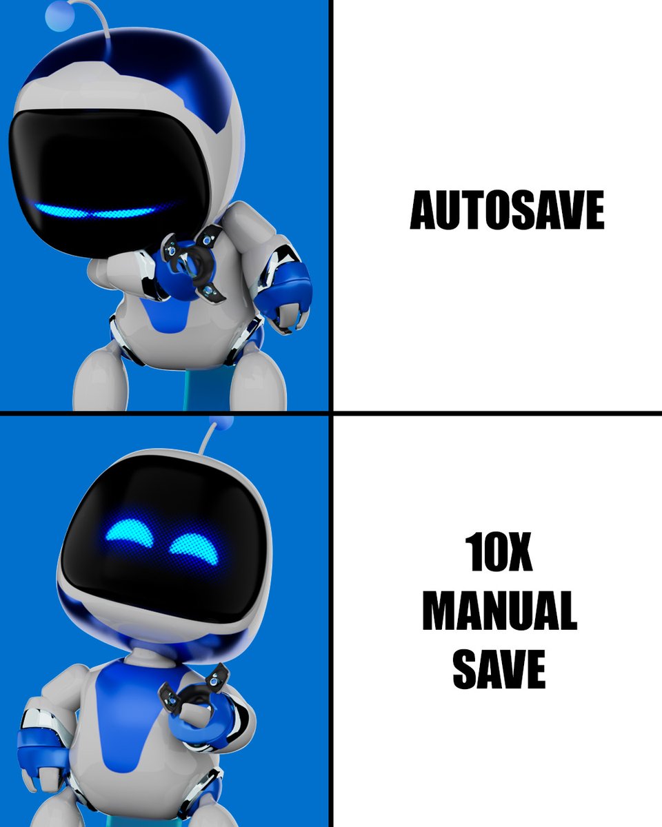 Was bevorzugt ihr? 🤔

#Gaming #ASTROBOT #AutoSave
