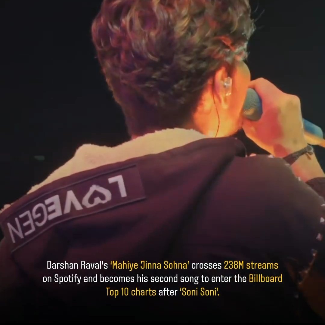 DR Data Analytics | Saathiya ❣️ (@drdataanalytics) on Twitter photo DARD ALBUM - India's Third Most Streamed Indie Pop Album 3️⃣
Mahiye Jinna Sohna - Billboard Top 10 Charts 🔟
<a href="/DarshanRavalDZ/">Darshan Raval 🏠💙</a> recently launched a fan listening feature on <a href="/spotifyindia/">Spotify India</a> for the very first time in India 1️⃣
Via <a href="/topsify/">Topsify</a> ⬇️
instagram.com/p/DBYzfRjNU-M/… DARD ALBUM - India's Third Most Streamed Indie Pop Album 3️⃣
Mahiye Jinna Sohna - Billboard Top 10 Charts 🔟
<a href="/DarshanRavalDZ/">Darshan Raval 🏠💙</a> recently launched a fan listening feature on <a href="/spotifyindia/">Spotify India</a> for the very first time in India 1️⃣
Via <a href="/topsify/">Topsify</a> ⬇️
instagram.com/p/DBYzfRjNU-M/…