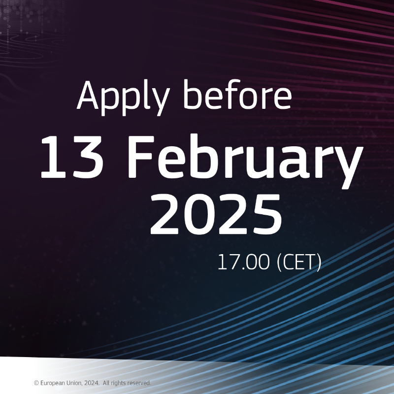 EU_HaDEA's tweet photo. 🚨#CEFDigital new calls for proposals are open now!

Discover the topics in this new call:
▶ 5G Large Scale Pilots
▶ Digital Global Gateways
▶ Euro QCI

💶 Budget: 323 million
🗓️ Deadline: 13 February 2025, 17.00 (CET)

More information: https://t.co/cyPacdW3L1