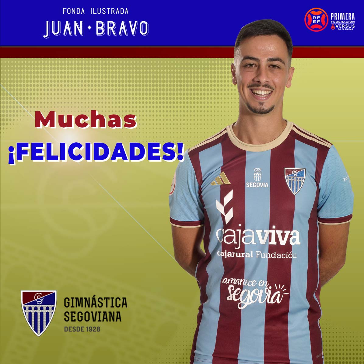 Gimnástica Segoviana CF (@lagimnastica) on Twitter photo 🎂 Hoy felicitamos a <a href="/javiborrego11/">javi borrego</a>
🎁 ¡Que pases un día fenomenal!
<a href="/JuanBravoSG/">JuanBravo_Segovia</a>
#AúpaSego🔵🔴 🎂 Hoy felicitamos a <a href="/javiborrego11/">javi borrego</a>
🎁 ¡Que pases un día fenomenal!
<a href="/JuanBravoSG/">JuanBravo_Segovia</a>
#AúpaSego🔵🔴