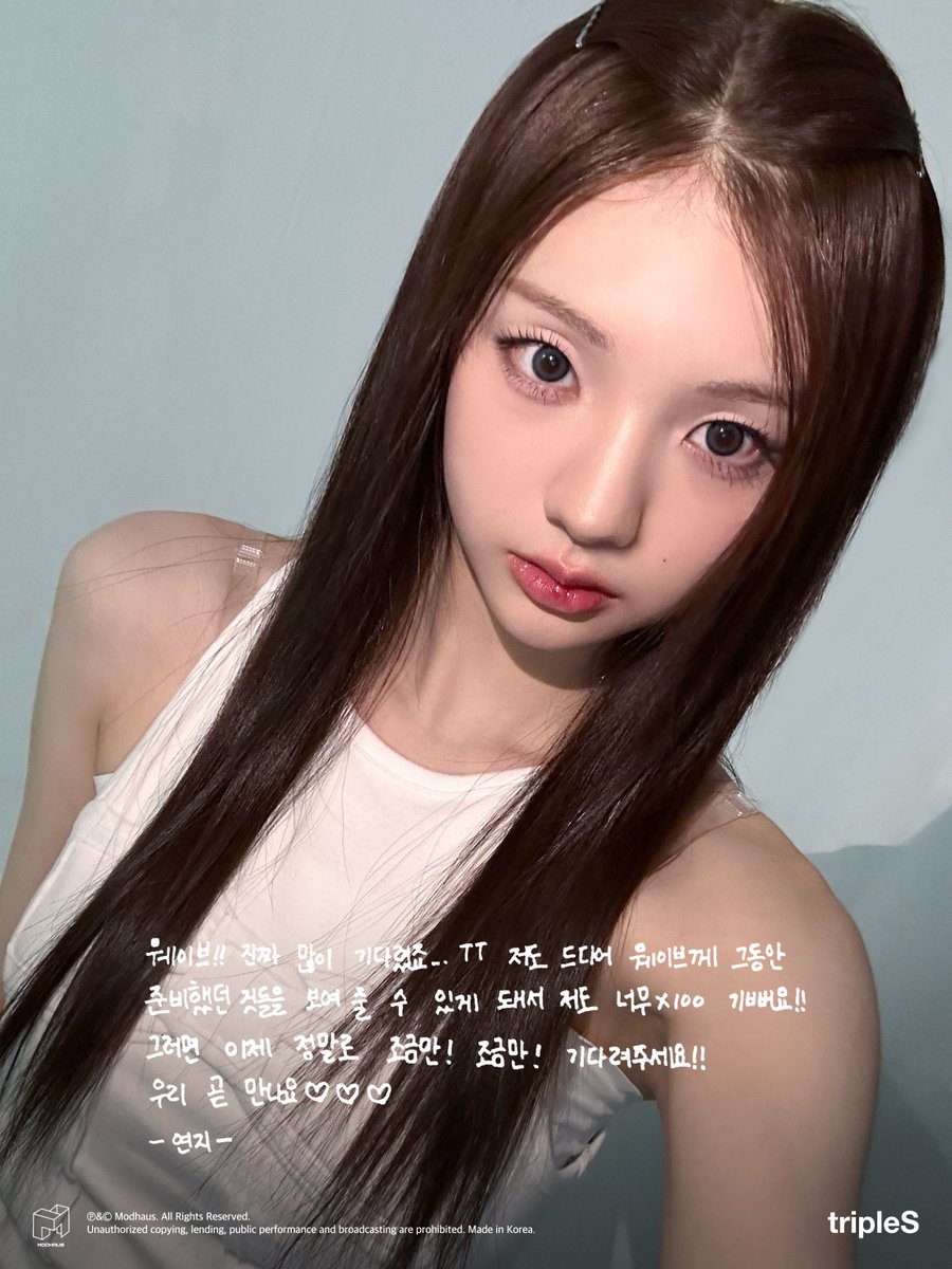 tripleS Visionary Vision <Performante> Message from S12 YeonJi