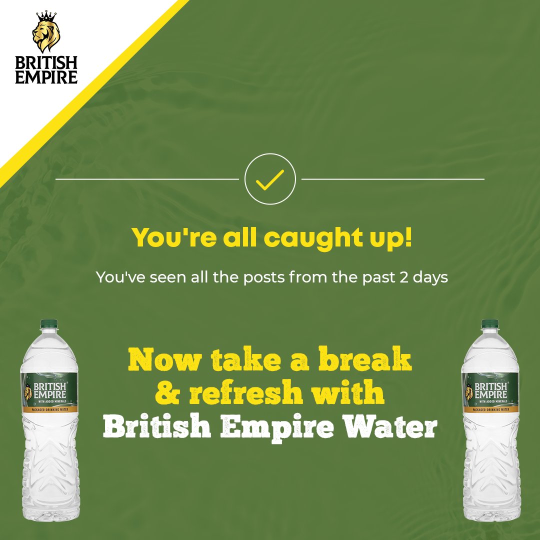 BritishEmpireOf's tweet image. Done refreshing your feed? Now refresh yourself with #BritishEmpire premium drinking water 💧
#PureRefreshment

#be #britishempire #britishempirewater #stayhydrated #hydrate #drinkingwater #purewater #healthylifestyle #hydration