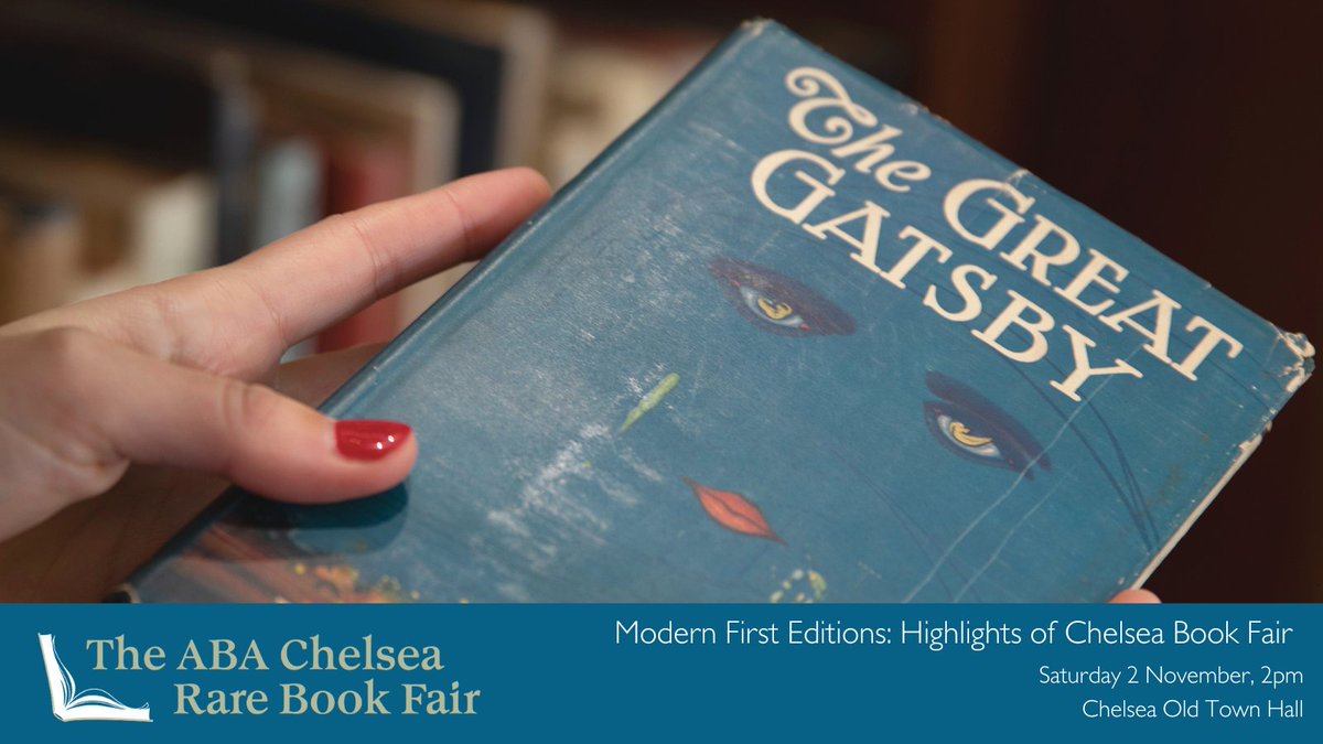 Antiquarian Booksellers' Association (@abararebooks) on Twitter photo Tours at Chelsea Rare Book Fair - Modern First Editions with <a href="/ashtonrarebooks/">Les Ashton</a>
Event details:
Saturday 2 November, 2pm
Chelsea Old Town Hall, King's Rd, London SW3 5EE
This event is FREE but we encourage you to sign up for your space
Tickets: loom.ly/ZyGUnlM Tours at Chelsea Rare Book Fair - Modern First Editions with <a href="/ashtonrarebooks/">Les Ashton</a>
Event details:
Saturday 2 November, 2pm
Chelsea Old Town Hall, King's Rd, London SW3 5EE
This event is FREE but we encourage you to sign up for your space
Tickets: loom.ly/ZyGUnlM