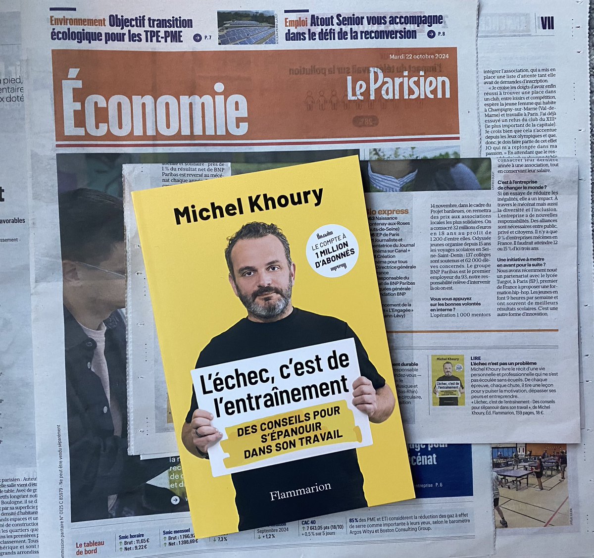 anneblondat's tweet photo. 🗞 A lire un petit bref dans @leparisien_eco sur Michel Khoury, mais si ce petit bref donne des envies d’entreprendre 

#MichelKhoury #lechec #entreprise #Entrepreneur #Management #business @Ed_Flammarion https://t.co/f3qqP926DW
