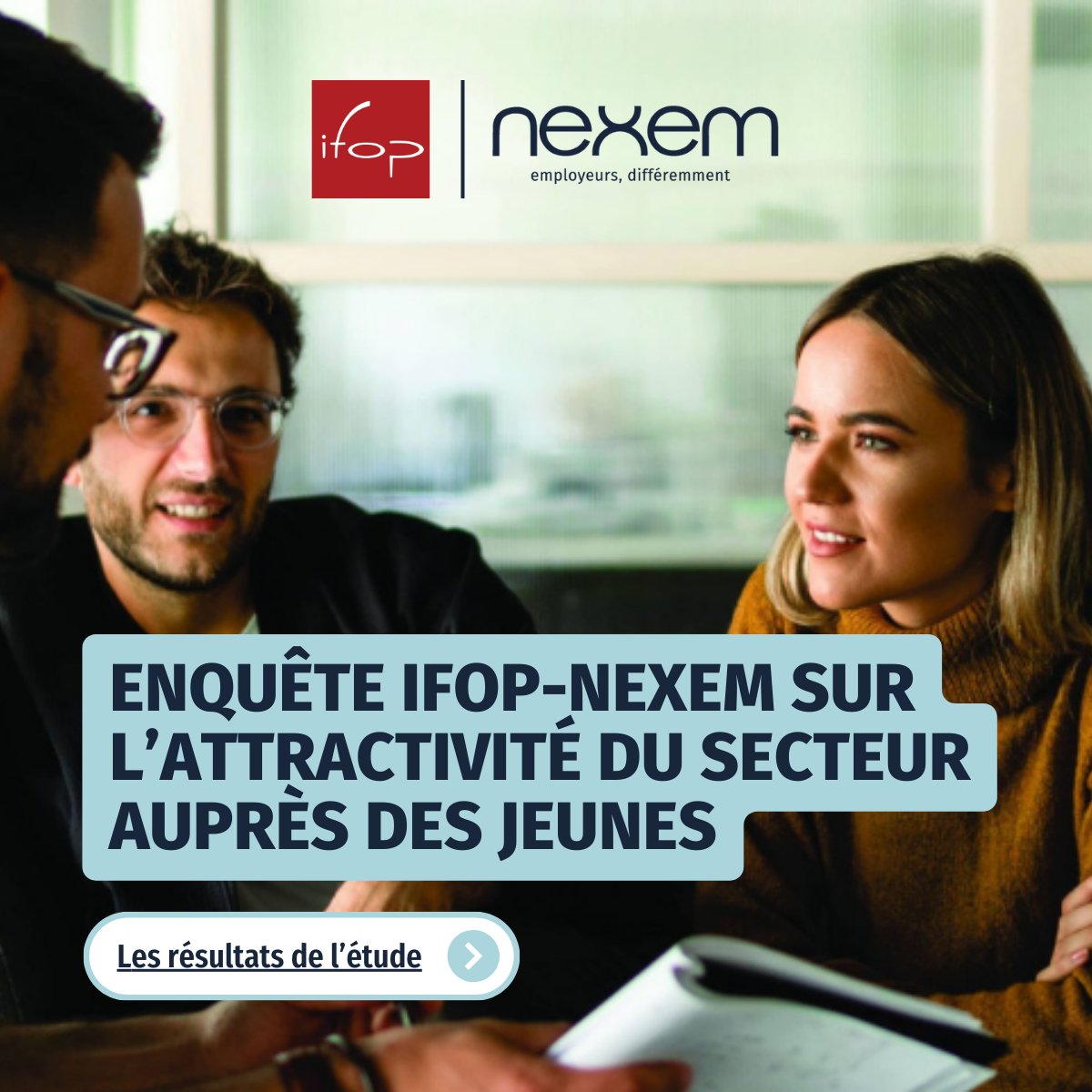 💡Une bonne image mais un manque de reconnaissance ! L'#enquête <a href="/IfopOpinion/">Ifop Opinion</a> pour <a href="/Nexem_actu/">Nexem</a> révèle les attentes des 16-25 ans vis-à-vis des #métiers du secteur social, médico-social et sanitaire. 
▶️Télécharger les résultats de l'étude : bit.ly/4eQToy2