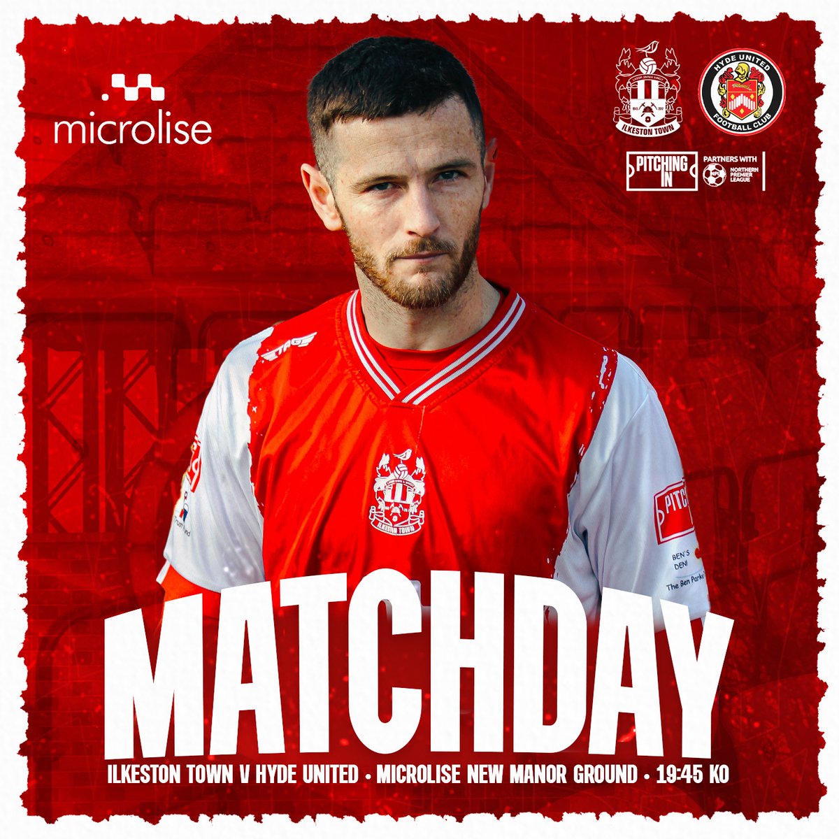 𝗠𝗔𝗧𝗖𝗛𝗗𝗔𝗬

📅 Tuesday 22nd October
🆚 Hyde United Football Club
🏆 The Pitching In Northern Premier League
🏟️ Microlise New Manor Ground
🚗 DE7 8JF
🕜 19:45
💵 £13 Adults, £9 Concessions, £2 U16s, U11s FREE with a paying adult

#OneTownOneClub
