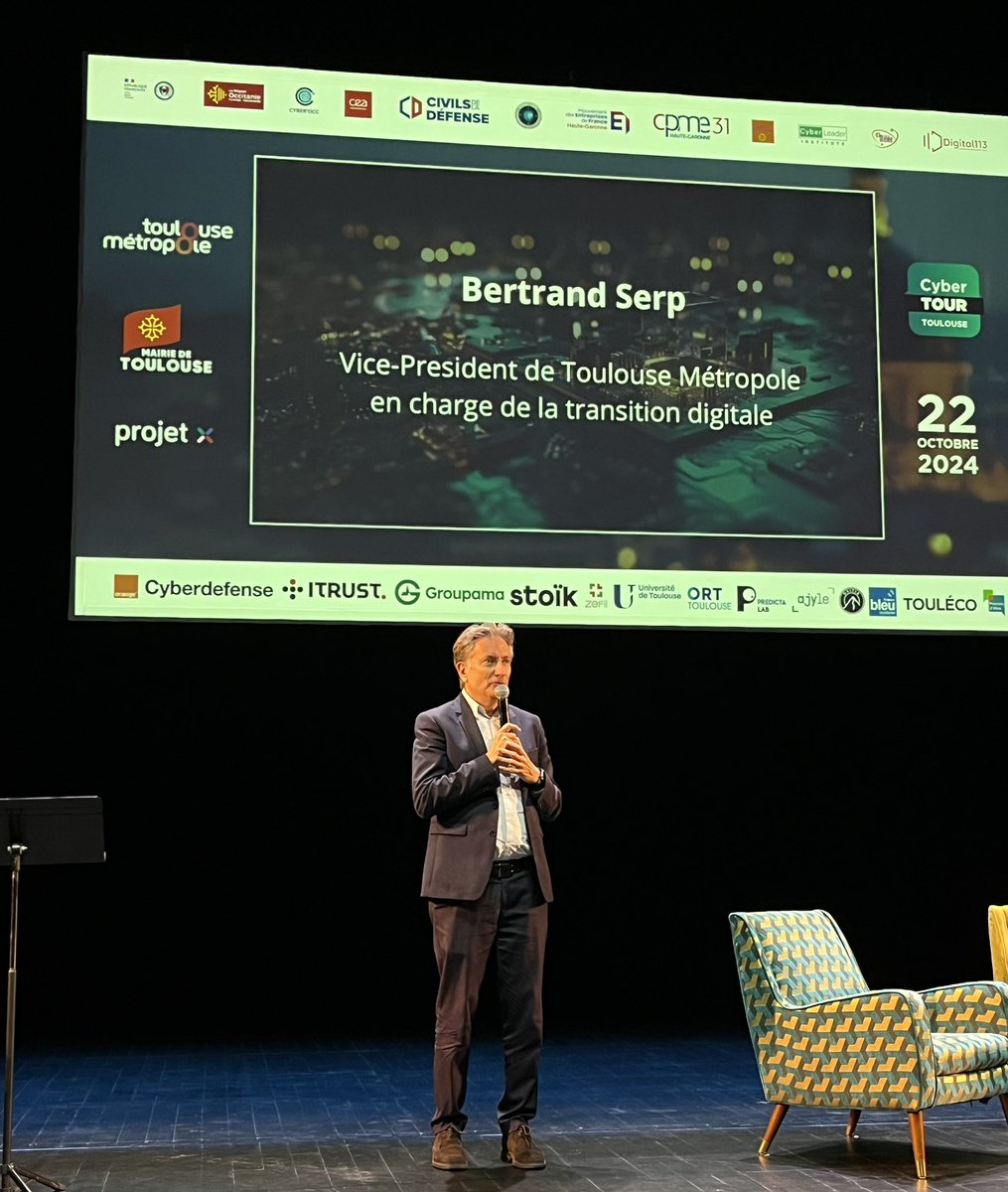 🤖Cette journée riche en informations et en échanges commence avec l’intervention de <a href="/bertrandserp/">Bertrand Serp (Perso)</a>, vice-président de <a href="/Toulouse/">Toulouse - Mairie et Métropole</a> Métropole en charge de la transition digitale.