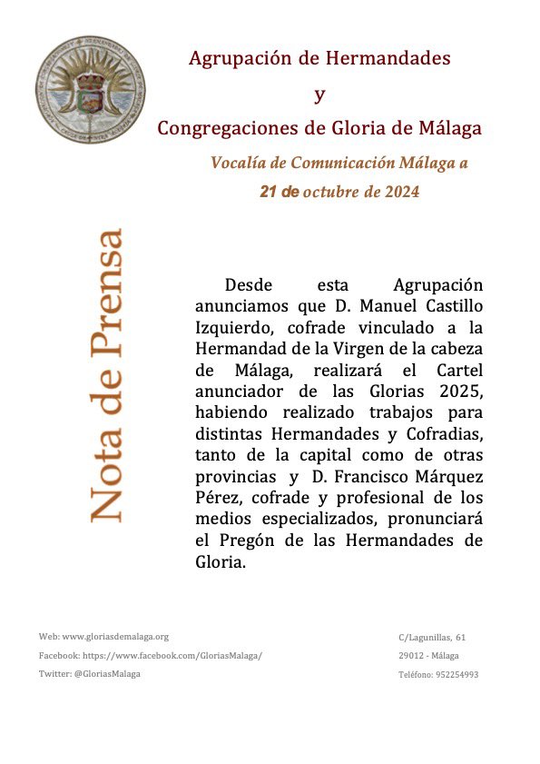 Glorias de Málaga (@gloriasmalaga) on Twitter photo 