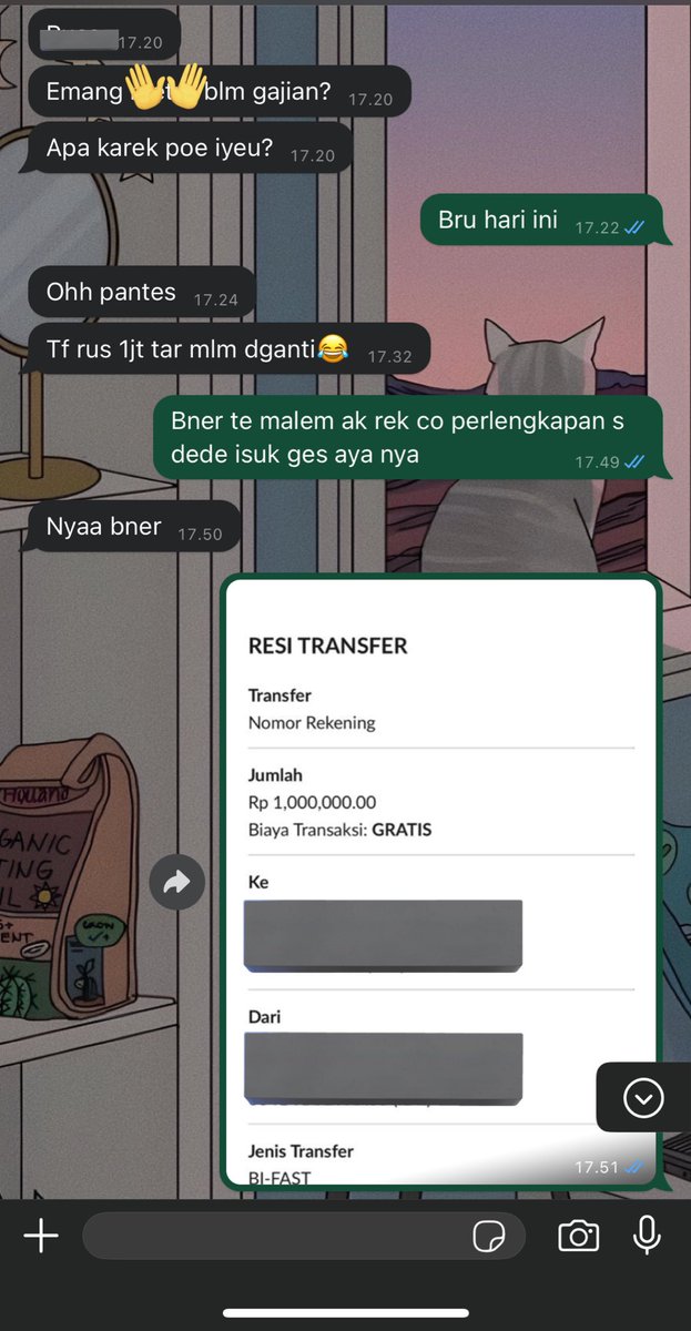 luvslilac's tweet photo. Slide 1: tgl 7 pinjem (bilangnya malemnya lgsg di tf lagi) pdhl gua uda wanti2 nih duitnya emg mau dipakai buat beli perintilan bayi

Slide 2: tgl 9 gua tagih dong, kan blgnya tgl 7 mlm bakal d tf balik tp sampe bsknya blm ada, tgl 9 gua tagih baru tf 700k😂 https://t.co/GxEBA8XDFQ