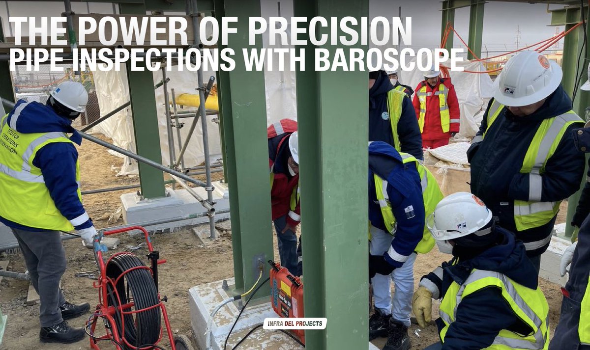 infra_del_p's tweet image. At Infra Del Projects, we use baroscope technology to inspect pipes, detecting even the smallest defects like cracks and corrosion. This ensures top safety and quality in our work, earning the trust of our clients. #industrialinspections #pipetechnology