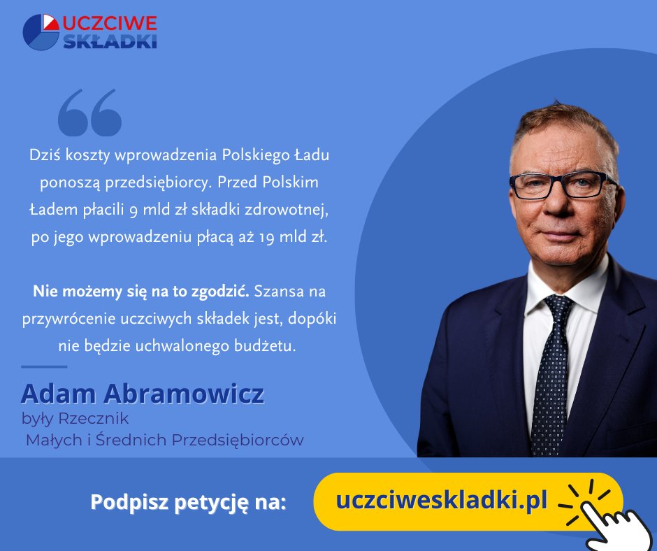 💥Koszty wprowadzenia Polskiego Ładu ponoszą przedsiębiorcy❗️

📍Rząd w marcu przyznał, że na zmianę składki w budżecie powinno znaleźć się ok. 𝟭𝟬 𝗺𝗶𝗹𝗶𝗮𝗿𝗱𝗼́𝘄 złotych. 

Obecnie zarezerwowane na ten cel jest 𝘁𝘆𝗹𝗸𝗼 𝟰 𝗺𝗶𝗹𝗶𝗮𝗿𝗱𝘆!
NIE MOŻEMY się na to zgodzić❗️