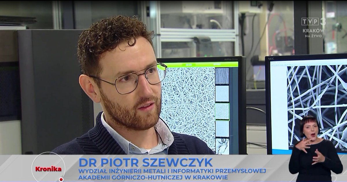 AGH_fibers (@agh_fibers) on Twitter photo ✨Dr inż. Piotr K. Szewczyk, a member of the <a href="/AGH_fibers/">AGH_fibers</a> , was recently featured in an interview with TVP 3, where he discussed his latest project funded through the MINIATURA 8 competition by the <a href="/NCN_PL/">Narodowe Centrum Nauki</a>.
Check out the TVP 3 report
lnkd.in/dEQNyiN4 ✨Dr inż. Piotr K. Szewczyk, a member of the <a href="/AGH_fibers/">AGH_fibers</a> , was recently featured in an interview with TVP 3, where he discussed his latest project funded through the MINIATURA 8 competition by the <a href="/NCN_PL/">Narodowe Centrum Nauki</a>.
Check out the TVP 3 report
lnkd.in/dEQNyiN4