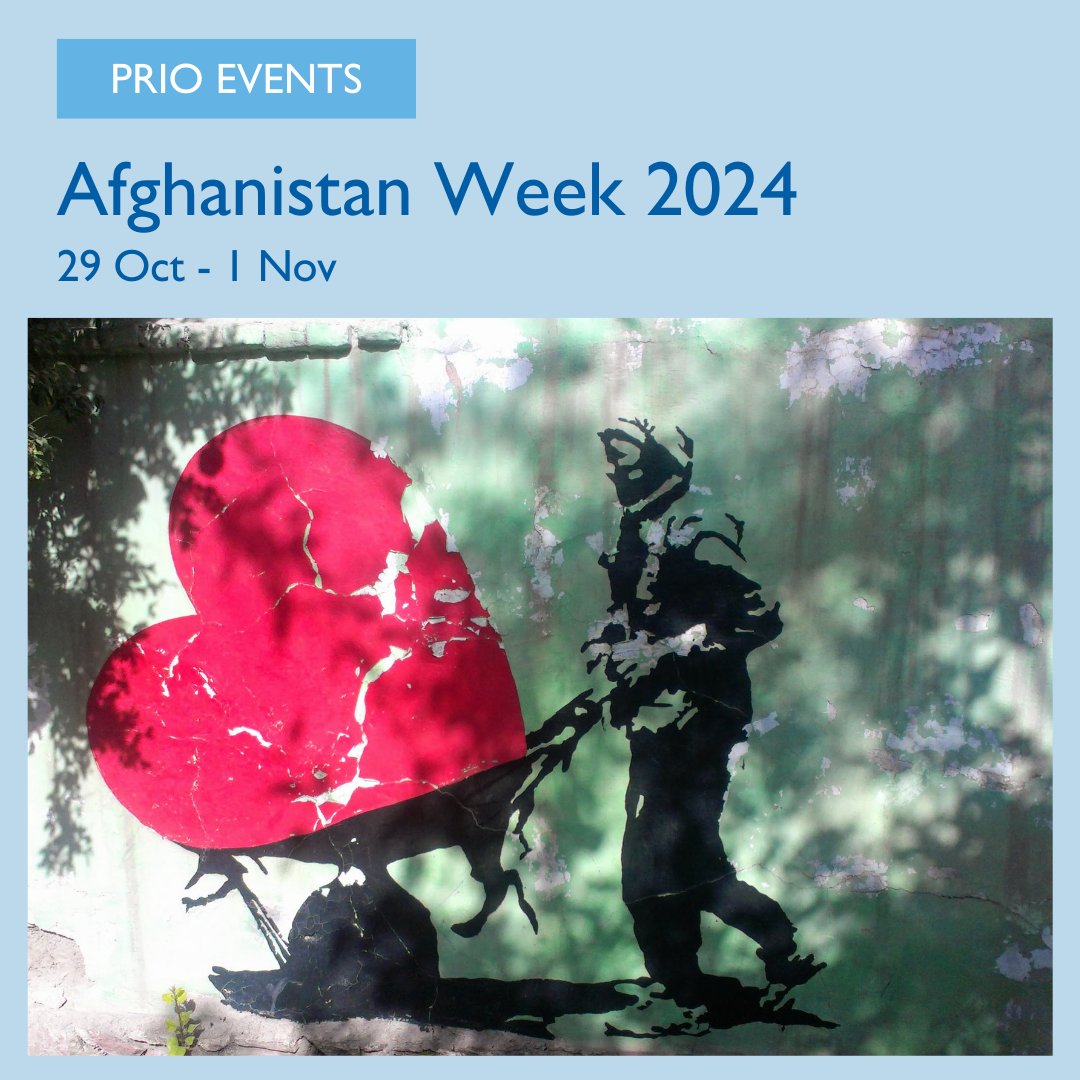 Afghanistan Week 🇦🇫 14 seminars over 4 days

Explore key developments in Afghanistan over the past three years, including the evolution of Taliban rule, international engagement with the regime, and Afghan adaptation to the new reality.

Register here: prio.org/events/series/2