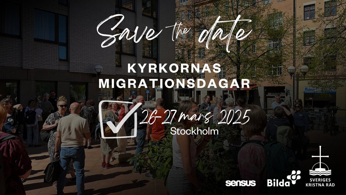 Kyrkornas migrationsdagar vänder sig till dig som är intresserad av migrations- och integrationsfrågor och som är medarbetare, verksamhetsutvecklare, volontär, cirkelledare eller liknande i religiösa samfund eller andra civilsamhällesorganisationer. Håll utkik efter mer info!