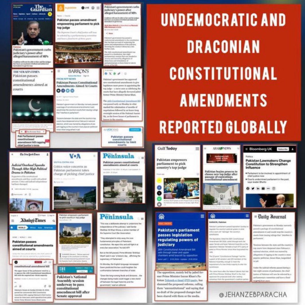 عالمی میڈیا میں ترمیم کے چرچے۔