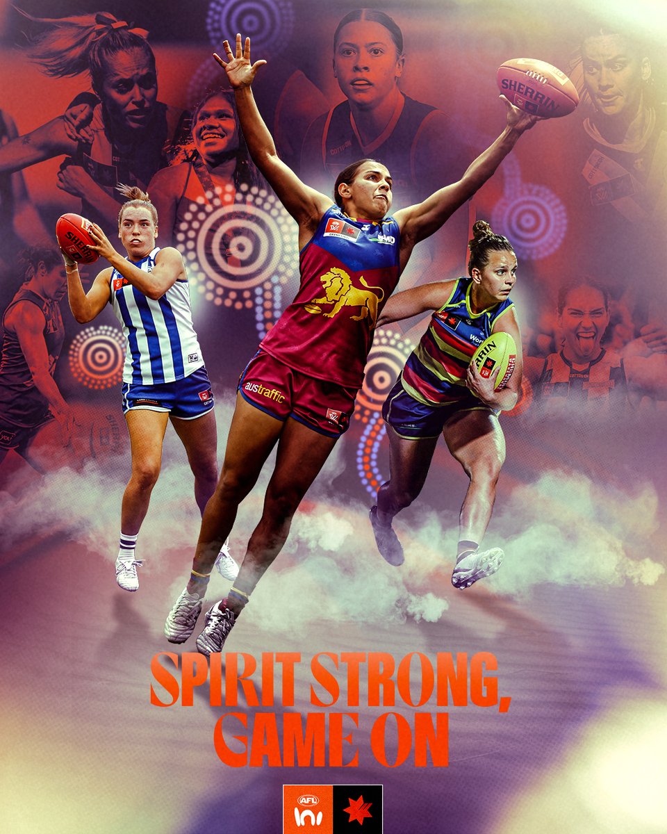 Spirit Strong, Game on.

During Indigenous Round we continue to celebrate unforgettable moments and contributions of past and present Aboriginal and Torres Strait Islander women and girls to Australian football and the broader community.

Indigenous Round will be held across