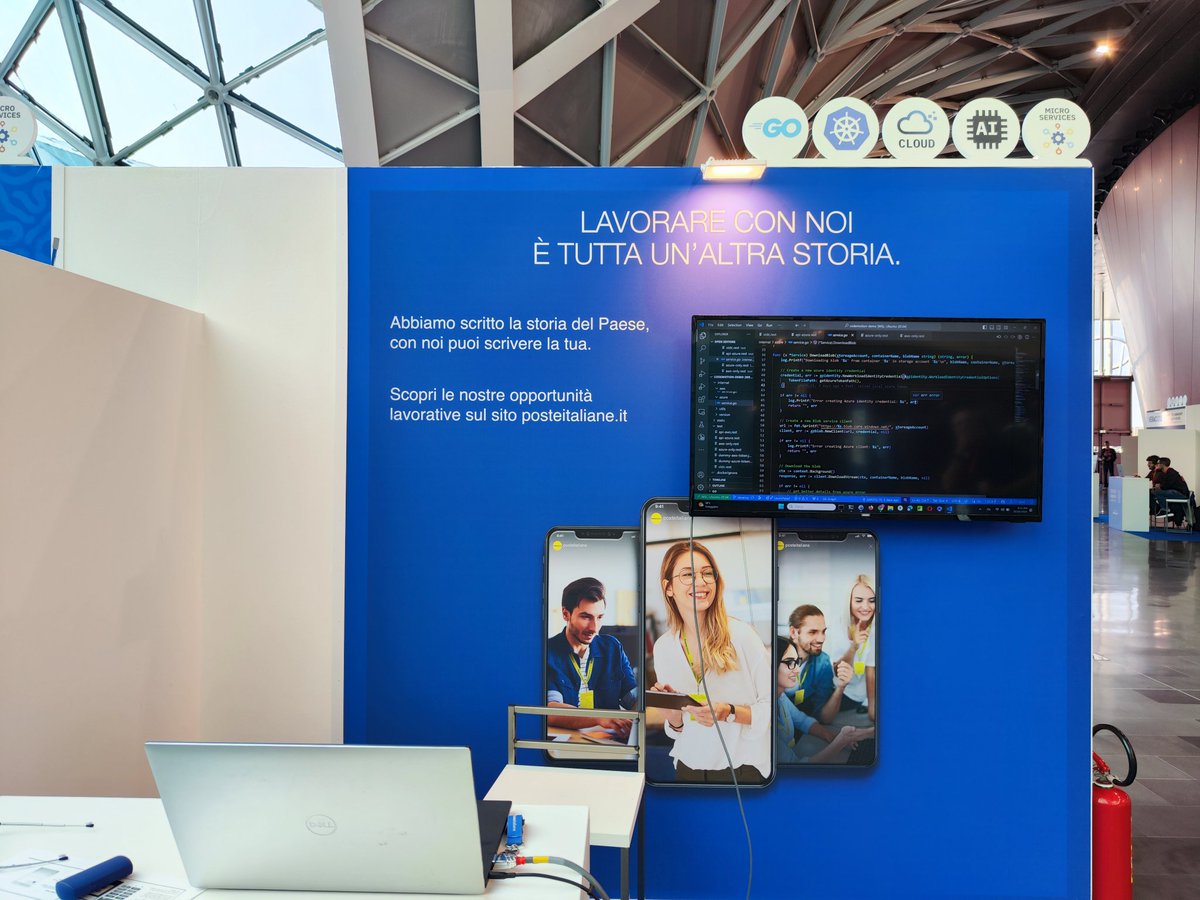 gjuljo's tweet image. #PosteItaliane at #CodemotionMilan24