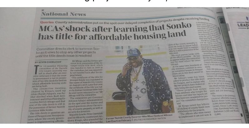 Weee nugu <a href="/MikeSonko/">Mike Sonko</a> rudisha hii title deed acha kuwa mwizi. 

Cc. <a href="/MoraraKebasoSnr/">Morara Kebaso</a>