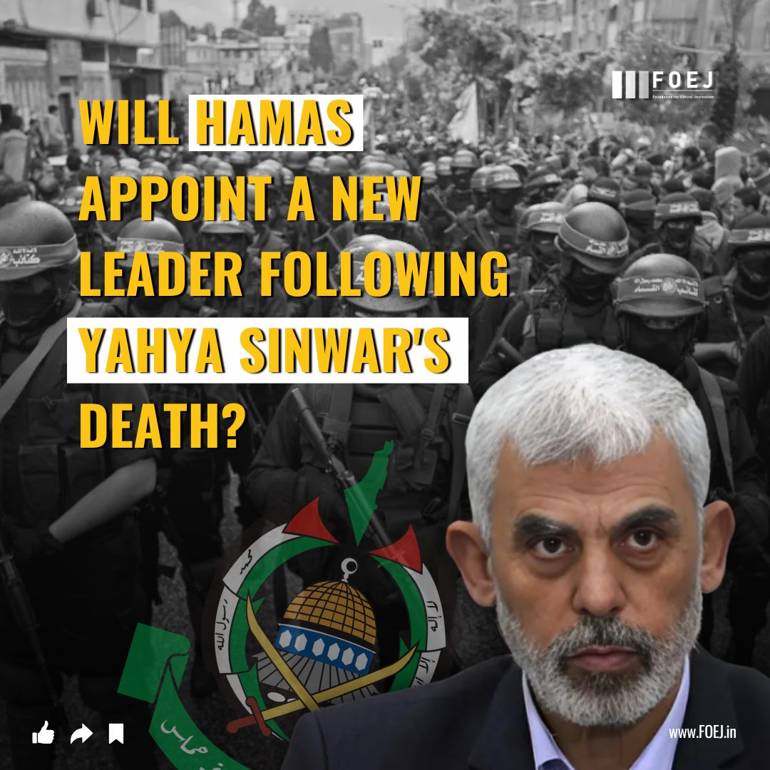 FoejMedia's tweet photo. Will Hamas Appoint a New Leader Following Yahya Sinwar's Death?
Following the recent elimination of Hamas leader #YahyaSinwar by the #IsraeliDefenceForces, questions are swirling about the future leadership of the organization. Sources reveal that #Hamas will refrain from appointing a new chief for the next five months. As the group adjusts to this significant change, it remains uncertain who will step into a leadership role and when a formal announcement regarding Sinwar's successor will be made.
.
.
.
#hamas #israel #palestine #PalestineGenocide