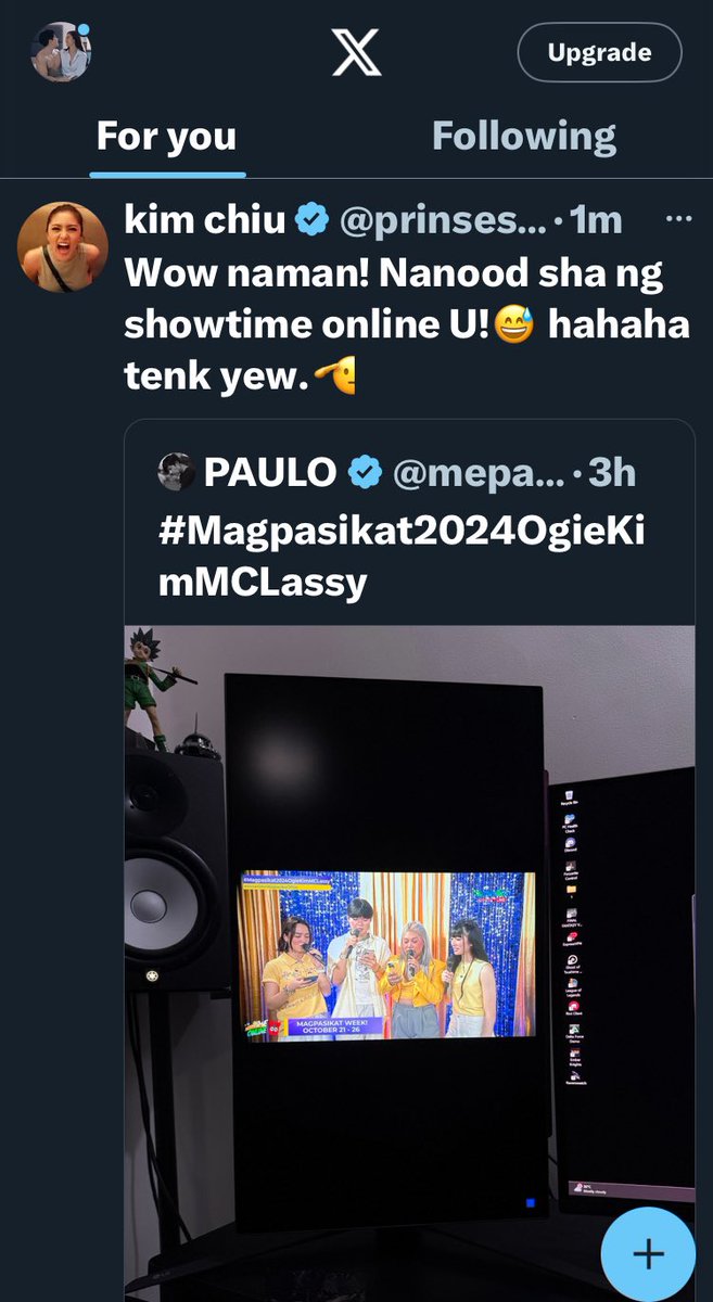SiSweetlife's tweet photo. Guard! May magjowa pong naglalandian sa X! 😂

TEAM McKOL MAGPASIKAT2024
#Magpasikat2024OgieKimMCLassy
#ShowtimeMagpasikat2024
#KimPau https://t.co/R5lpawXFn4