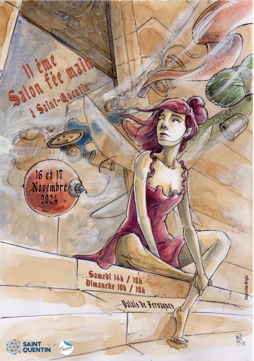 Venez célébrer la 11ème édition de Fée Main🧵

📅Rendez-vous le samedi 16 novembre de 14h à 18h et le dimanche 17 novembre de 10h à 18h au Palais de Fervaques.

Préparez-vous à être émerveillés par des créations aussi belles qu'uniques !