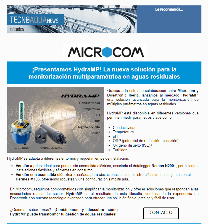 tecnoaqua's tweet image. Microcom HydraMP solución para la monitorización multiparamétrica en aguas residuales 💧
i.mtr.cool/cqhhyqiwqv

#agua #AguasResiduales #Microcom
