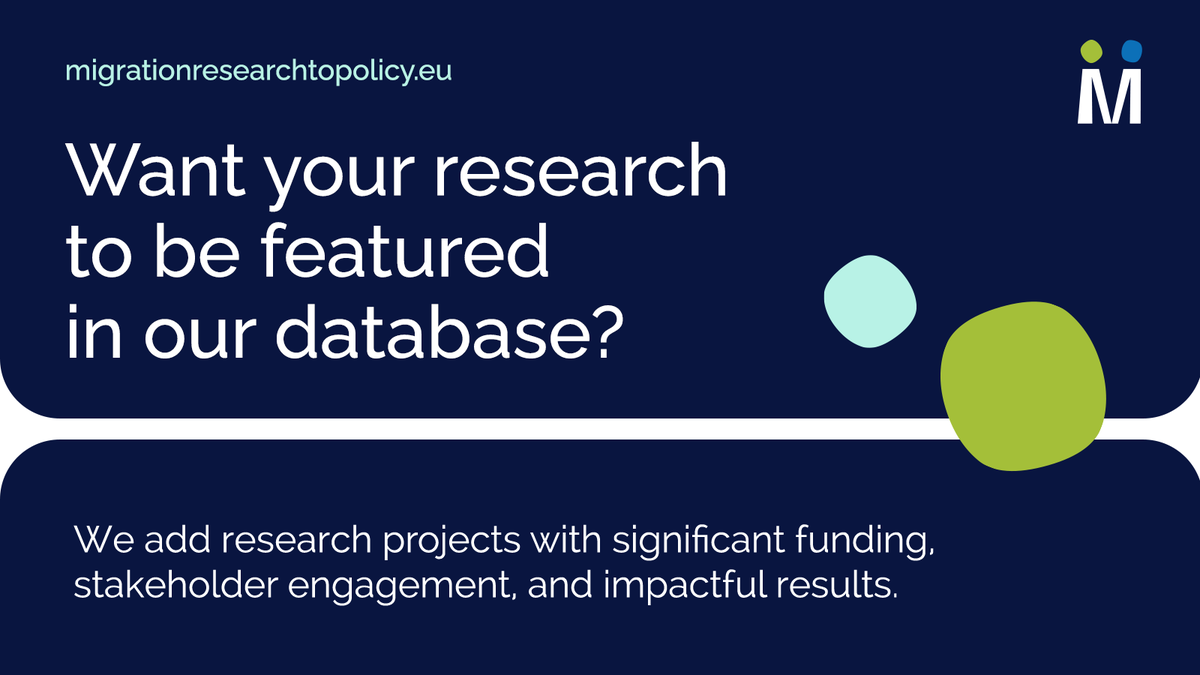 Our motto is Evidence-Based Change for Inclusive Societies - use your #research &amp; evidence to drive #asylum &amp; #migration policies.

Submissions to the #MigrationCoLabResearch Exchange 👉 bit.ly/4feL3UU or request edits on existing entries👉bit.ly/48ll2Rp