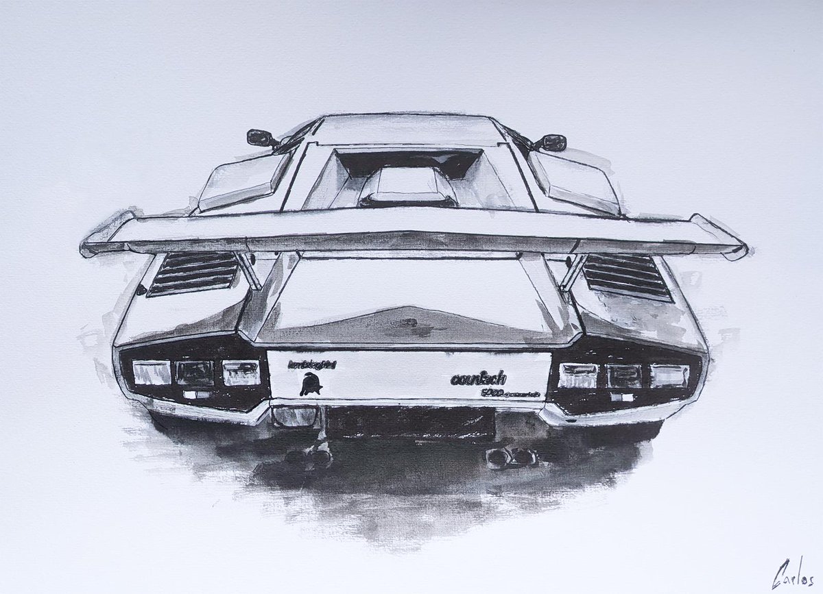 cuadrosdecarlos's tweet photo. Inkonic Car Black⚫ & White⚪
Lamborghini Countach 5000 QV
#art #watercolor #acuarela #arte #cars #car #classiccars #drawtodrive #ink #inkonic #inktober #lamborghini #countach #countach5000qv #lamborghinicountach https://t.co/8RwCwY3mQH