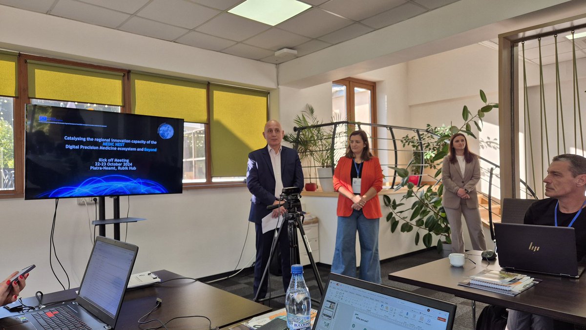New journey for EUREGHA! 🤩 In #PiateaNeamț to kick off the EU-project #i3 #InnoMedCatalyst led by the North-Est Regional Development Agency 🇷🇴 on enhancing the regional innovation capacity in precision &amp; personalised medicine🔬 You want to know more?Stay tuned!👇