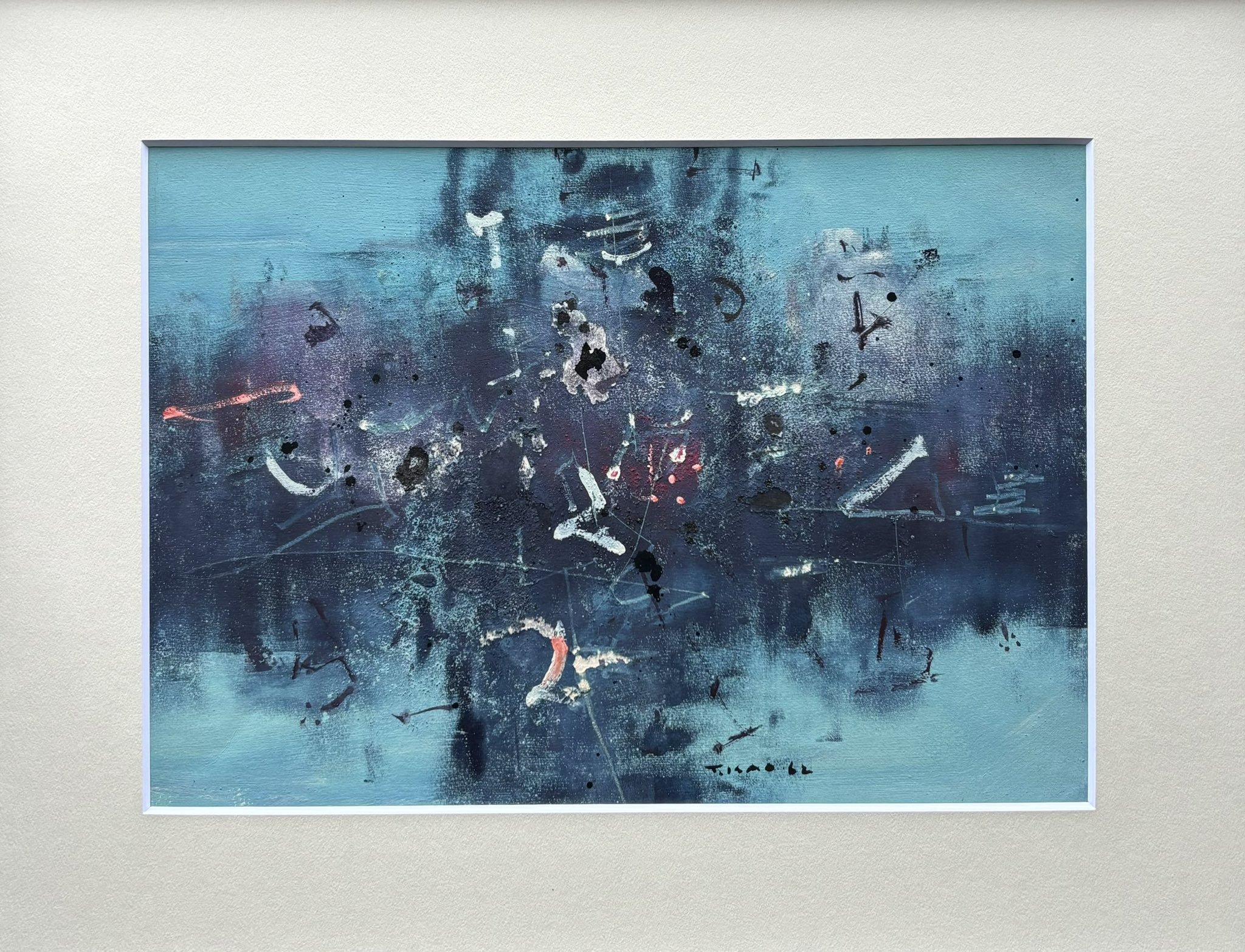 青と黒の油彩画　抽象表現主義 SHIFT 日本語版 | HAPPENING | 「抽象表現主義」展