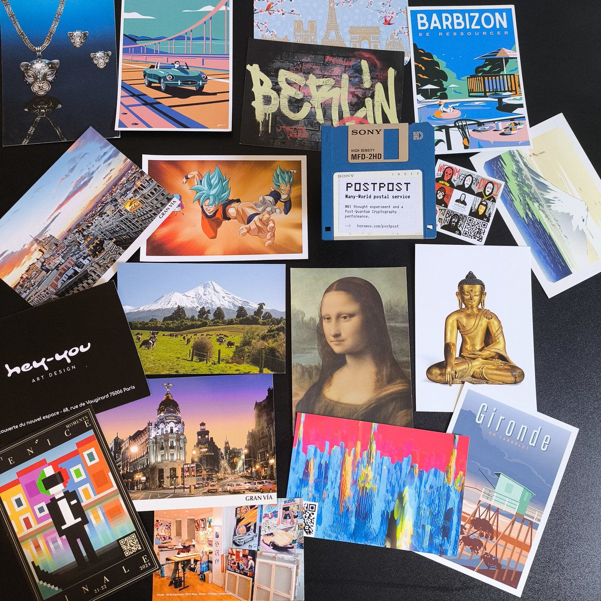 Pierrot501's tweet photo. Fan of postcard, i'm curious of #postpost project by @horomox 
#quantic #art #digitalart #crosschain https://t.co/QTXFsAgzUA