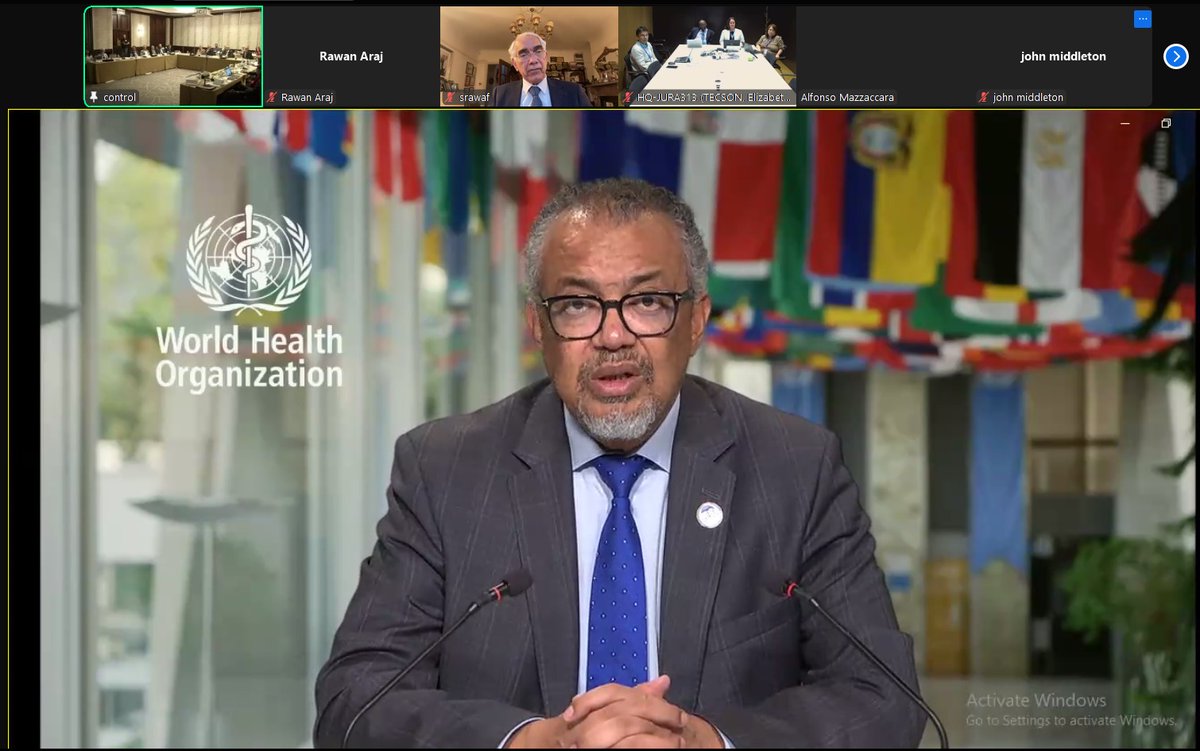 Dr. Mohannad Al Nsour-Official Account (@mohannadalnsou1) on Twitter photo WHO Director-General participating virtually with remarks at the opening of 4th Steering Committee for the National workforce capacity to implement the essential public health functions including a focus on emergency preparedness and response roadmap in Amman, Jordan. <a href="/DrTedros/">Tedros Adhanom Ghebreyesus</a> WHO Director-General participating virtually with remarks at the opening of 4th Steering Committee for the National workforce capacity to implement the essential public health functions including a focus on emergency preparedness and response roadmap in Amman, Jordan. <a href="/DrTedros/">Tedros Adhanom Ghebreyesus</a>