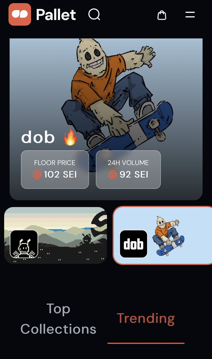 god of iron (@khabeeb_mane) on Twitter photo The <a href="/Pallet_Exchange/">Pallet Exchange | The Sei Marketplace</a> front page banner showing OGs
<a href="/seiyansnft/">Seiyans</a>
<a href="/dobnfts/">dob</a>
<a href="/CappysNFT/">Cappys</a>
<a href="/OutlinesSEI/">Outlines</a>
<a href="/TheColonyNFT__/">The Colony</a> The <a href="/Pallet_Exchange/">Pallet Exchange | The Sei Marketplace</a> front page banner showing OGs
<a href="/seiyansnft/">Seiyans</a>
<a href="/dobnfts/">dob</a>
<a href="/CappysNFT/">Cappys</a>
<a href="/OutlinesSEI/">Outlines</a>
<a href="/TheColonyNFT__/">The Colony</a>