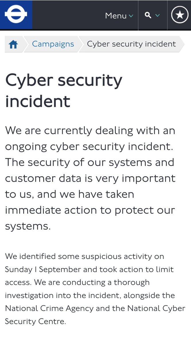 giudicialex's tweet photo. @TfL system for contactless, oyster, 11-15 photocards etc is been down since at least September 2nd due to a cyberattack. 

No updates, no media coverage after the first two weeks or so. 

What is going on? 🤔 https://t.co/mZqBDdpG5D