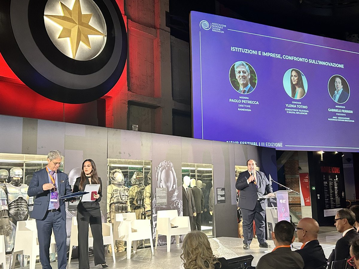 Luca Rallo (@lucarallo) on Twitter photo "Un ringraziamento ad istituzioni, sponsor, partner: i nostri obiettivi sono sostenere le future generazioni, promuovere open innovation con le imprese e supportare le istituzioni nello sviluppo del paese" - <a href="/gabferrieri/">Gabriele Ferrieri</a>, Presidente #ANGI
#MetaFestival #FestivalMetaverso #adv "Un ringraziamento ad istituzioni, sponsor, partner: i nostri obiettivi sono sostenere le future generazioni, promuovere open innovation con le imprese e supportare le istituzioni nello sviluppo del paese" - <a href="/gabferrieri/">Gabriele Ferrieri</a>, Presidente #ANGI
#MetaFestival #FestivalMetaverso #adv