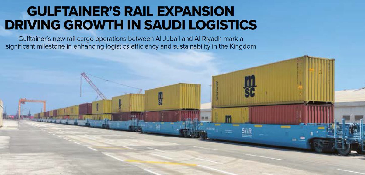 Rail expansion is driving logistics growth in the Middle East. The addition of rail infrastructure to our Jubail’s Commercial Port in KSA has enhanced Gulftainer’s intermodal offering. The company can manage other rail hubs, whether at ports, dry ports, or logistics zones.