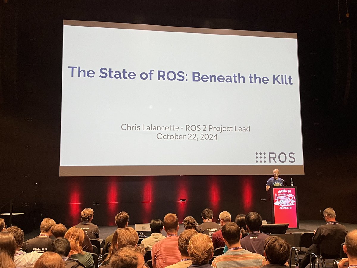 takasehideki's tweet image. #ROSConJP2024 でも講演いただいたChrisさんです！ #ROSCon2024 #ROSCon #rosjp