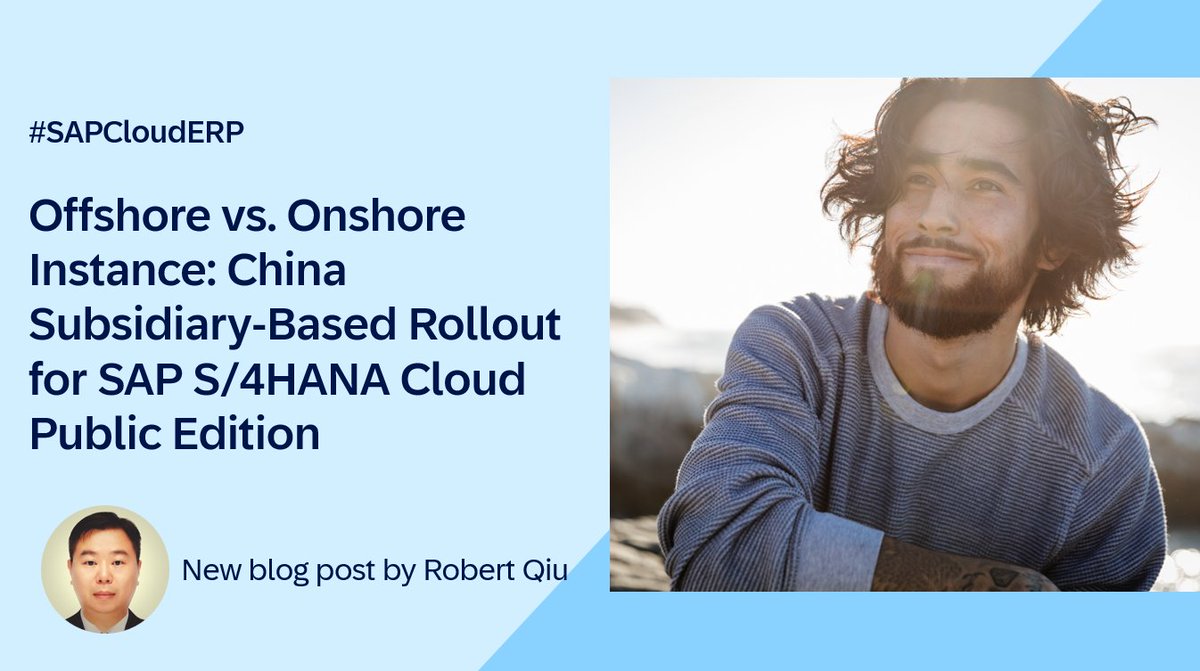 Ulrich Hauke (@haukeulrich) on Twitter photo This blog post by Robert Qiu explores the critical considerations for businesses navigating the complex decision between offshore and onshore SAP S/4HANA Cloud Public Edition instances: imsap.co/6013qqvBc
<a href="/SAPCloudERP/">SAP Cloud ERP</a> This blog post by Robert Qiu explores the critical considerations for businesses navigating the complex decision between offshore and onshore SAP S/4HANA Cloud Public Edition instances: imsap.co/6013qqvBc
<a href="/SAPCloudERP/">SAP Cloud ERP</a>