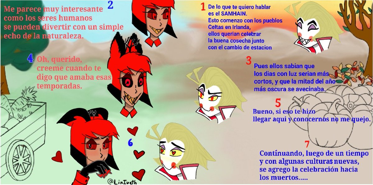 Segunda parte de la actividad que estoy realizando en un grupo de face...
"Origenes de Halloween"
#radioapple 
#appleradio 
#HazbinHotel 
#HazbinHotelFanart