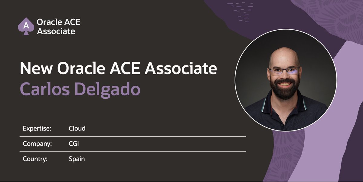 Oracle ACE Program (@oracleace) on Twitter photo Welcome to the community, Carlos Delgado!
<a href="/cdelgadocas/">Carlos Delgado</a> is passionate about learning new things every day, as well as sharing his knowledge with the community on his blog or at various Oracle events.
Thanks for the recommendation, <a href="/rsantrod/">Ruben Rodriguez</a>!
social.ora.cl/6010qyhGr
#OracleACE Welcome to the community, Carlos Delgado!
<a href="/cdelgadocas/">Carlos Delgado</a> is passionate about learning new things every day, as well as sharing his knowledge with the community on his blog or at various Oracle events.
Thanks for the recommendation, <a href="/rsantrod/">Ruben Rodriguez</a>!
social.ora.cl/6010qyhGr
#OracleACE