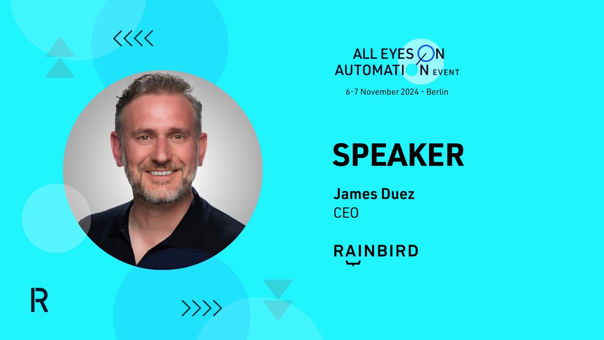 James Duez, Founder &amp; CEO of <a href="/RainbirdAI/">Rainbird</a> will be taking the stage at #AllEyes24! James will be sharing his insights on how to harness the power of precise &amp; transparent AI for responsible enterprise transformation. Get your FREE tickets now with VIPFREE&gt;zurl.co/gztC