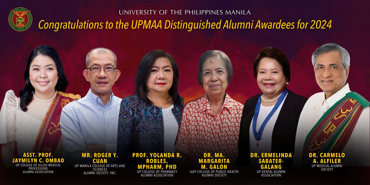 The University of the Philippines Manila warmly congratulates the UPMAA ...