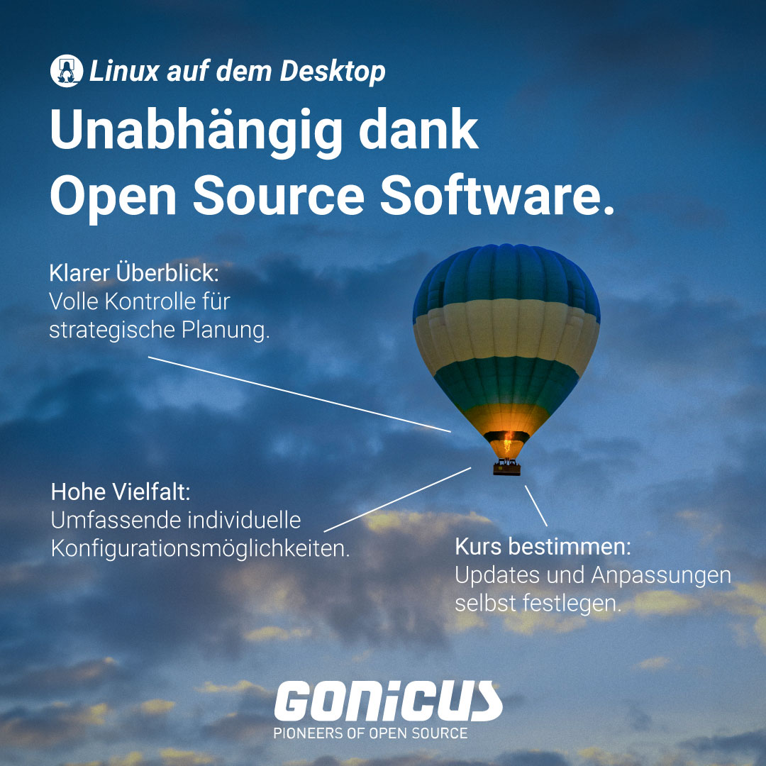 #LinuxaufdemDesktop bietet Unternehmen Unabhängigkeit und strategischen Weitblick.Für weitere Ausblicke einfach mal bei uns melden: info@gonicus.de #gonicus #pioneersofopensource