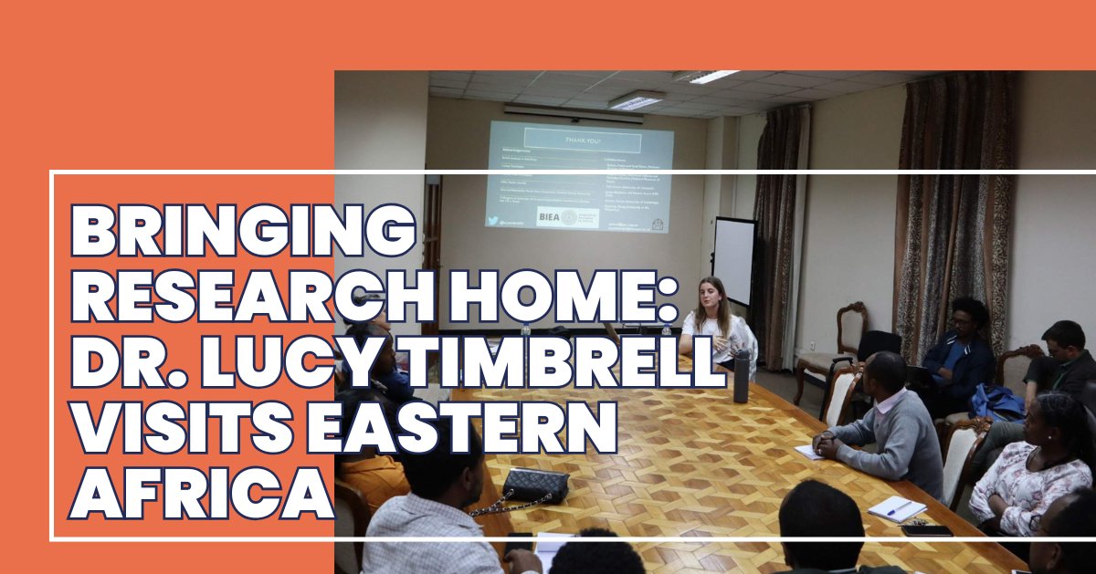 In September and October, Dr. Lucy Timbrell was fortunate to visit Ethiopia and Kenya to carry out a programme of dissemination and capacity-building activities, funded by the BIEA. 

Read about her trip and the work she carried out in our latest blog: ow.ly/LzQh50TNoxG