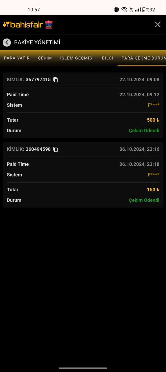 Bahisfair çekim  için teşekkürler Vandal16