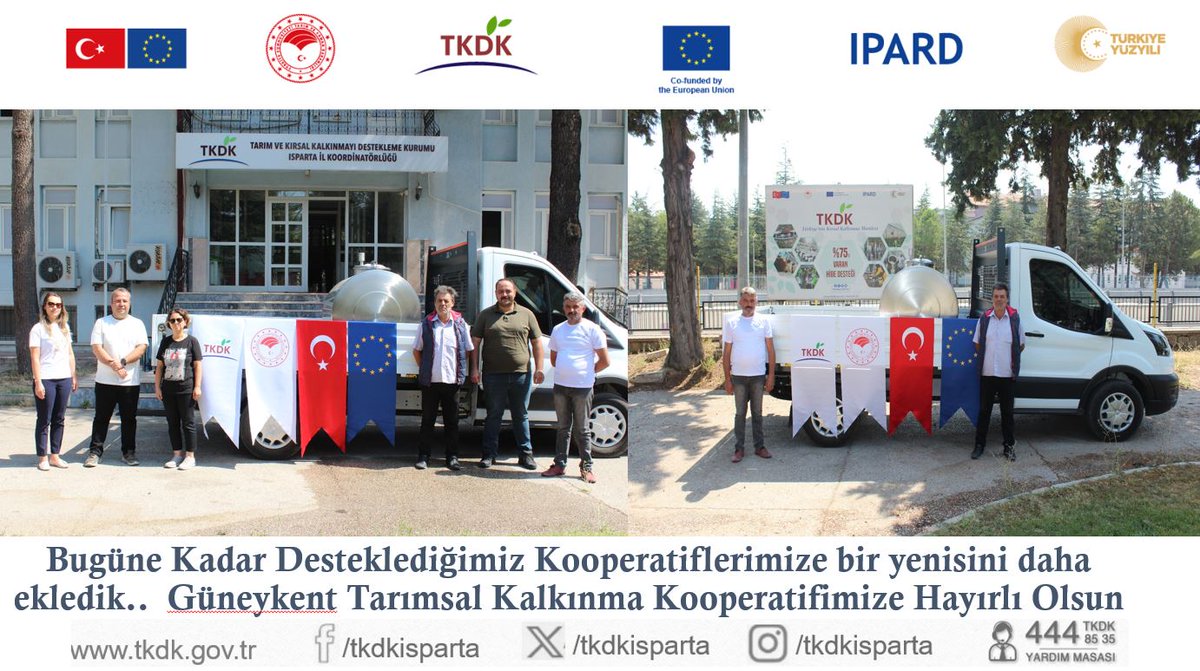TKDK  olarak Kooperatif ve Birliklerimizin en büyük destekçisi olmaya devam ediyoruz. Isparta'da desteklediğimiz 30 proje ile Tarımsal Kalkınma Kooperatiflerimize  70 milyon TL hibe desteği ödedik. Bu hibe karşılığı 128 milyon TL yatırım yapıldı.
Hayırlı  ve bereketli olsun.#tkdk